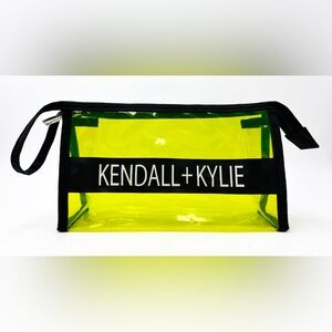 NWOT Kendal & Kylie Clear Neon Yellow Pouch